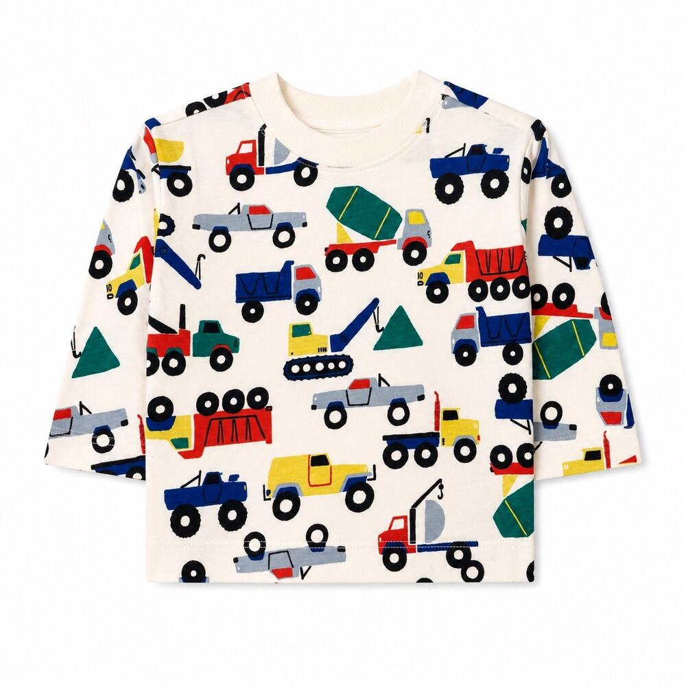 Hanna Andersson Baby Long Sleeve Truck Tee